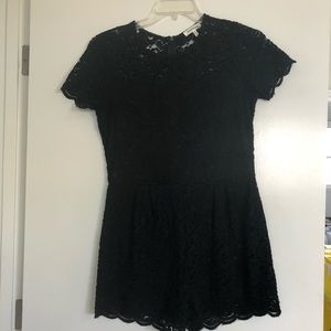 Black Lace Romper